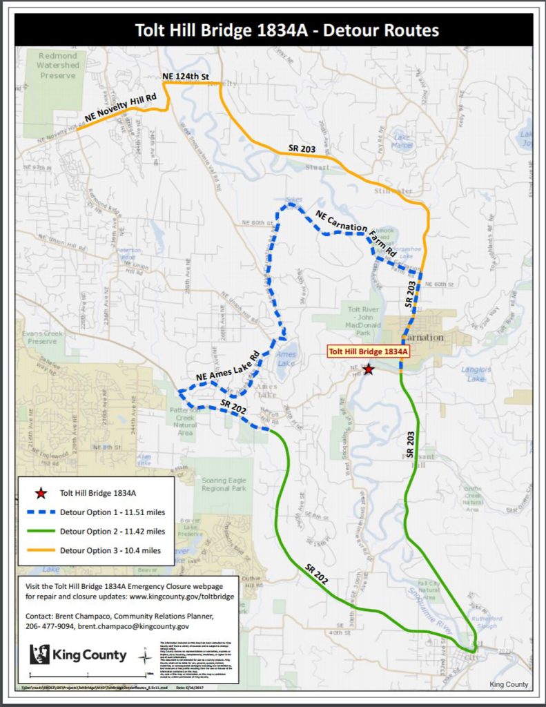 Tolt Hill Bridge Emergency Closure – Tolt River Family Medicine